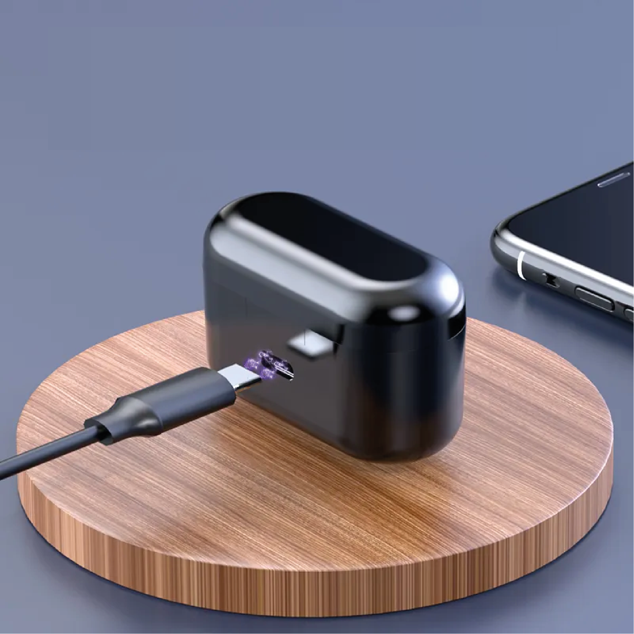 Bluetooth Hearing Amplifiers with Wireless Charging Case