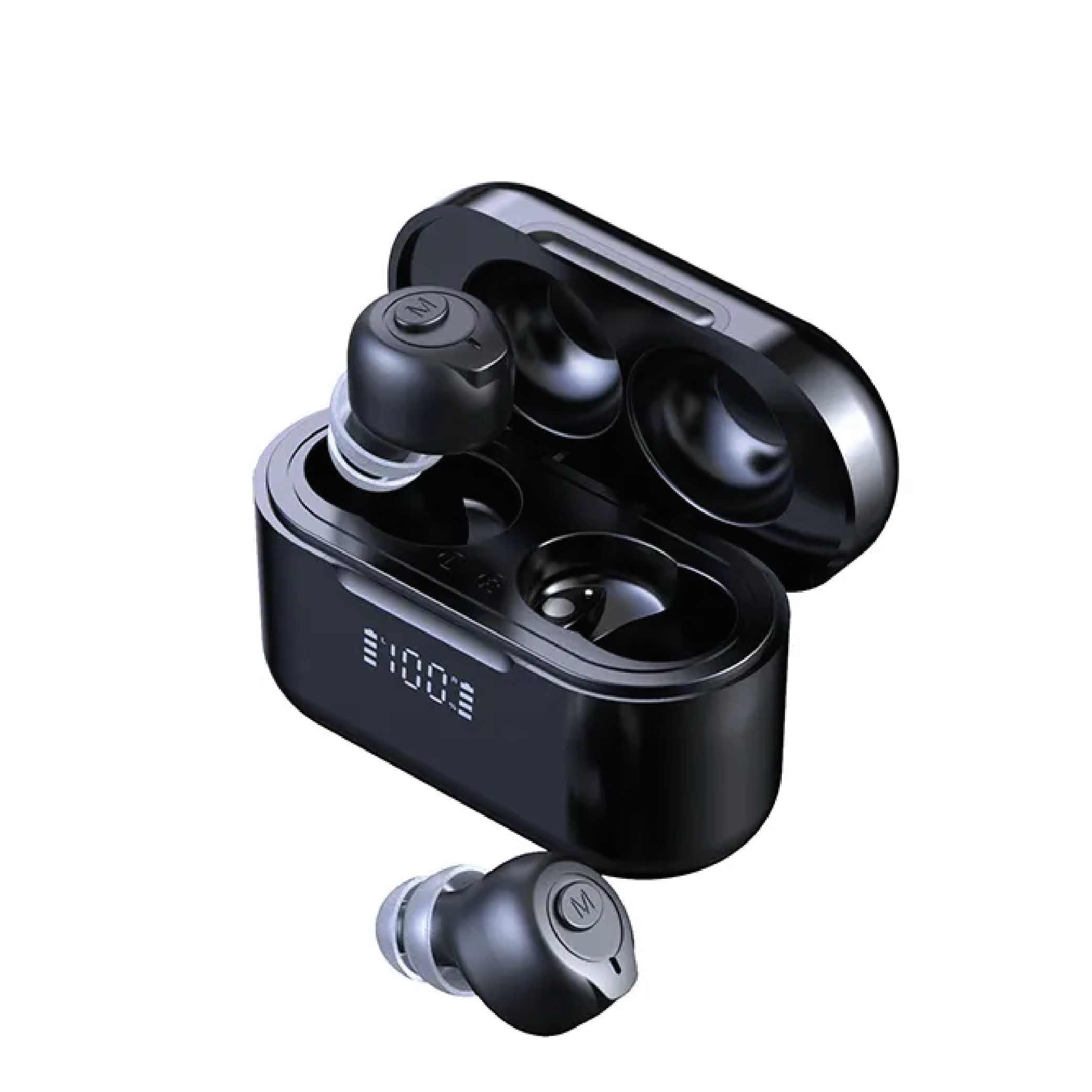 Bluetooth Hearing Amplifiers with Wireless Charging Case